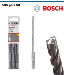 Bosch Свредло за перфоратор SDS-plus-5X, армиран бетон 6.0x50x110 mm (10 броя)